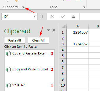 Međuspremnik ili Clipboard u Excelu 2013