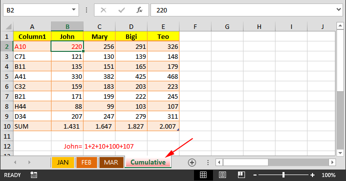 Consolidate u Excelu