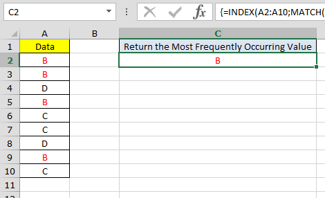 Evaluate formula Excel