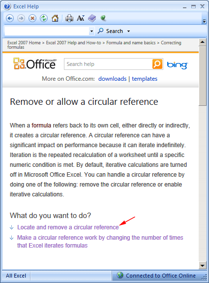 Uputstva za uklanjanje kružne reference u Excel radnoj knjigi