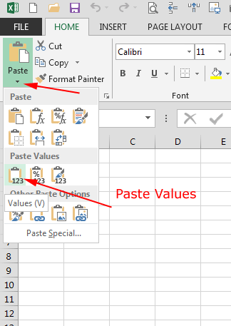 Spremi formulu kao vrijednost u Excelu